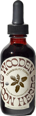 Wooden Spoon Herbs Tranquility Tonic | USDA Certified Organic Stress Relief &amp Sleep Aid Tincture | 6 Herb Complex with Organic Skullcap Ashwagandha Oat Tops Holy Basil Lavender | 2oz 32 Servi