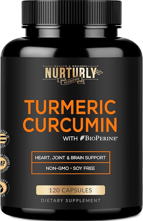 Magnesium Citrate &amp Oxide 500mg Complex Supplement and Turmeric Curcumin - High Absorption Maximum Strength - Turmeric Supplements for Joint Hearth Health