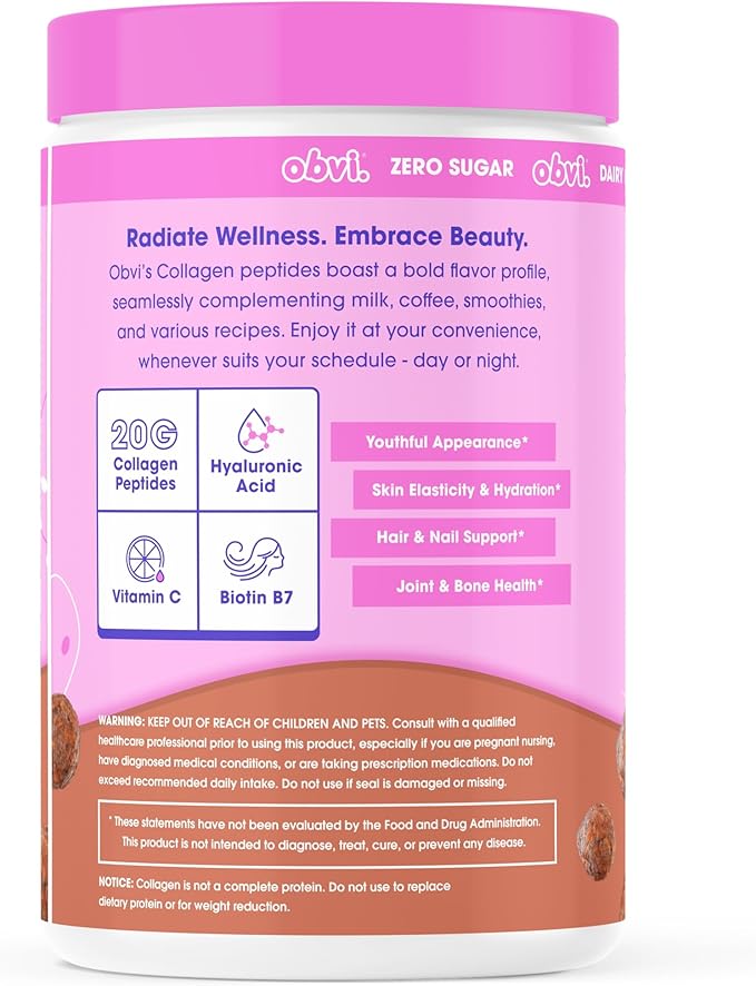 Obvi Collagen Peptides - Cocoa Cereal