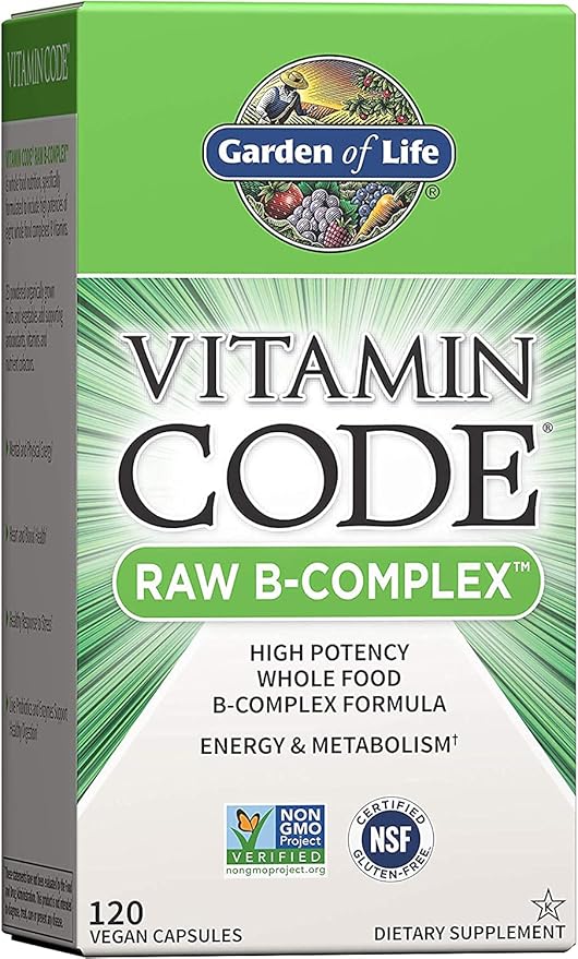 Garden of Life Dr. Formulated Advanced Omega Fish Oil &amp Vitamin B Complex - Vitamin Code Raw B Complex - 120 Vegan Capsules