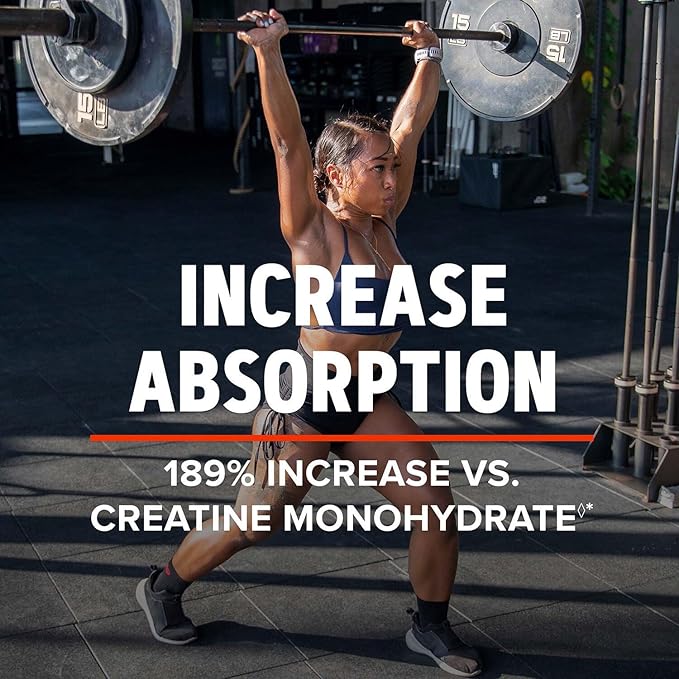 GNC AMP Creatine HCl 189 Pills Clinically Proven Strength &amp Muscle Builder Athletic Performance Energy Production Recovery Supplement Fast Absorbing Gluten Free Formula 60 Servings