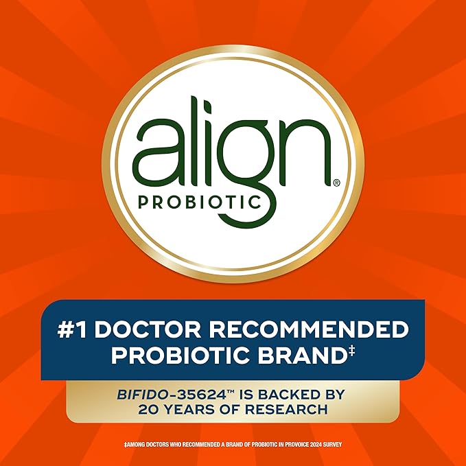 Align Probiotic 70 Billion CFU 6 Strain Blend Probiotics for Women and Men Daily Probiotics for Digestive Health Helps Relieve Occasional Bloating &amp Gas 30 Capsules