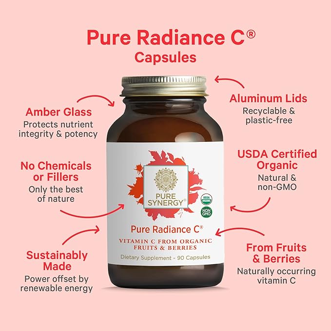 PURE SYNERGY Men’s Multivitamin Stress and Energy Essentials Bundle | Whole Food Multi with Adaptogens and Cordyceps | Natural Vitamin C Immune Supplement | Vegan Non-GMO and Organic Ingredients