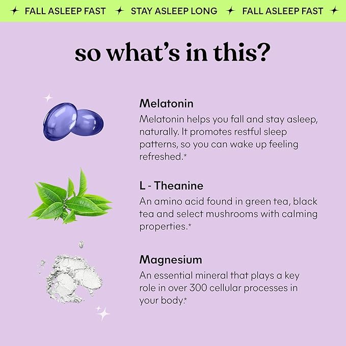 Lemme Sleep Gummies with 5mg Melatonin Elderberry Magnesium L-Theanine Chamomile and Lavender Drug-Free Nighttime Sleep Aid Gluten Free Gelatin Free Non GMO Berry Flavored (60 Count)