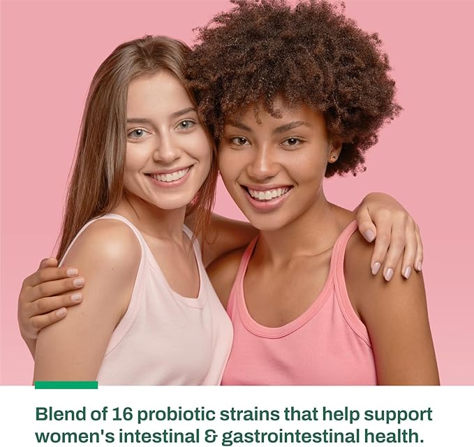 Vitasave Daily Probiotics Women 50 Billion CFU with 16 Diverse Strains | Gut Immune &amp Health Support - 30 Vegan Non-GMO Gluten-Free Capsules | Promotes Microbiome &amp Bloating Relief