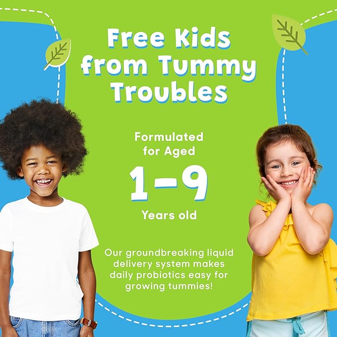 Probonix Humarian for Kids Aged 1-9 Years Old - High Bioavailability Liquid Probiotics - Superior 8-Strain Probiotic Drops to Fortify Gut Health Immunity &amp More - 30-Day Supply Tasty Grape Flavo