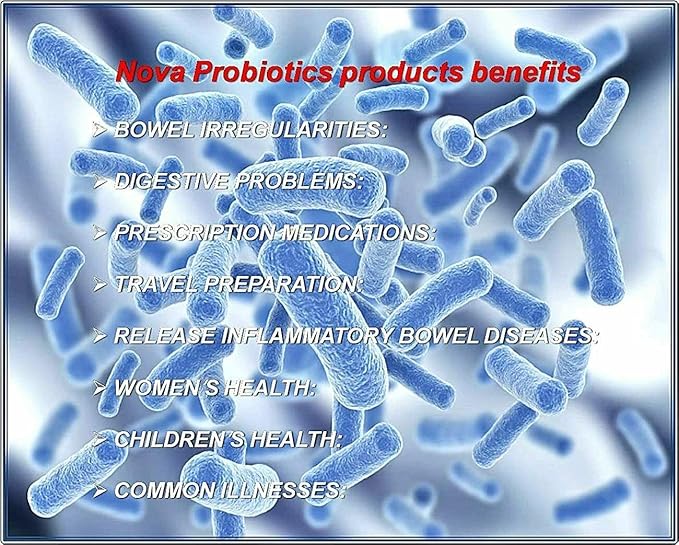 NOVA Probiotics Multi-Strain Ultra Strength Plus+ 100 Billion Probiotics per Capsule-30 VCaps
