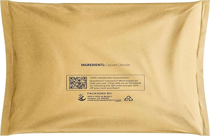 Pure Original Ingredients Calcium Carbonate Calcium Chloride and Magnesium Chloride Bundle 4 oz Each Food Safe