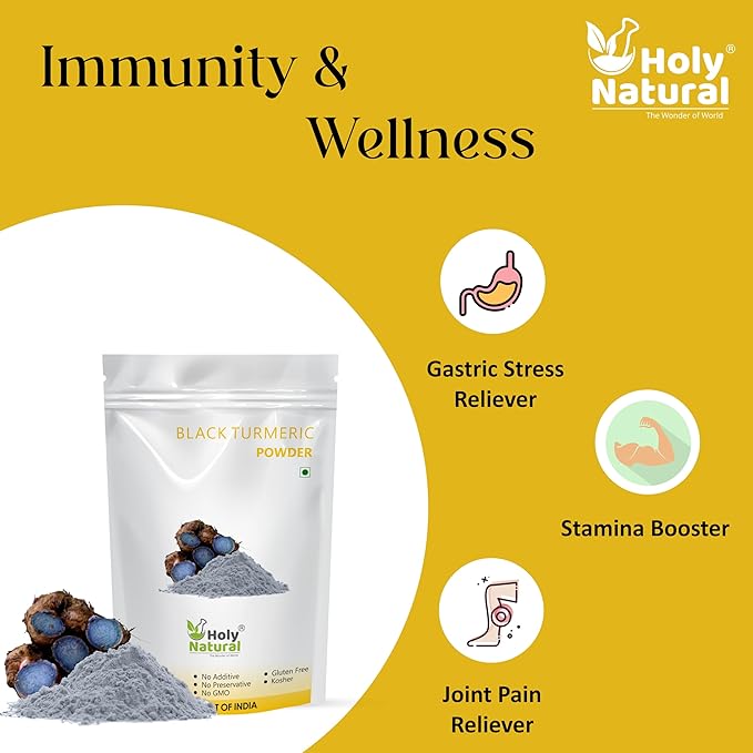 Holy Natural - The Wonder Of World Holy Natural Black Turmeric Powder - 100 Gm