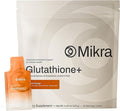 Mikra Glutathione+ Liposomal Antioxidant Supplement with CoQ10 &amp PQQ - Advanced Cellular Support for Energy Focus &amp Immune Health Support - Liquid Glutathione Supplement - 30 Single-dose Vial