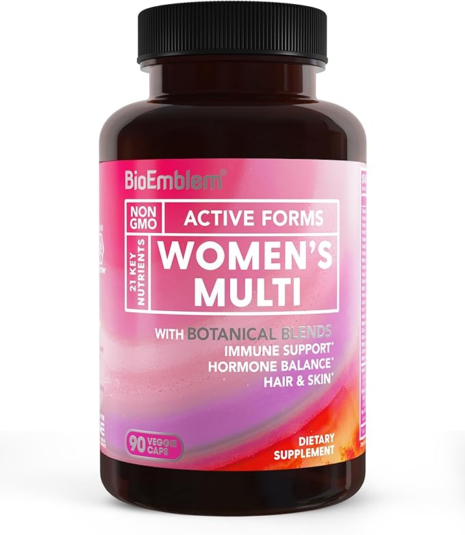 BioEmblem Triple Magnesium Complex and Beauty Probiotics and Women's Multivitamin