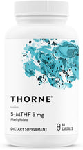 THORNE - 5-MTHF - Methylfolate (Active B9 Folate) Supplement - Supports Cardiovascular Health Fetal Development Nerve Health Methylation &amp Homocysteine Levels* - 60 Servings - 5-MTHF 5mg
