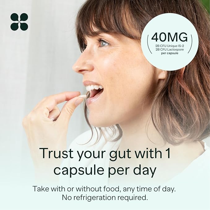 IB-PRO Bacillus Coagulans Probiotic - 2-1 Lactospore &amp Unique is-2 for Occasional Constipation Bloating &amp Digestive Upset - 3rd Party Verified - 30 Capsules
