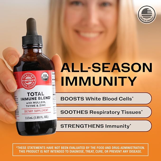 Vimergy Shield &amp Soothe Kit* - Total Immune Blend (115 mL) + Soothwise (120 mL)