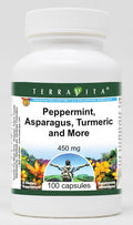 Peppermint Asparagus Turmeric and More - 450 mg (100 Capsules ZIN: 518616)