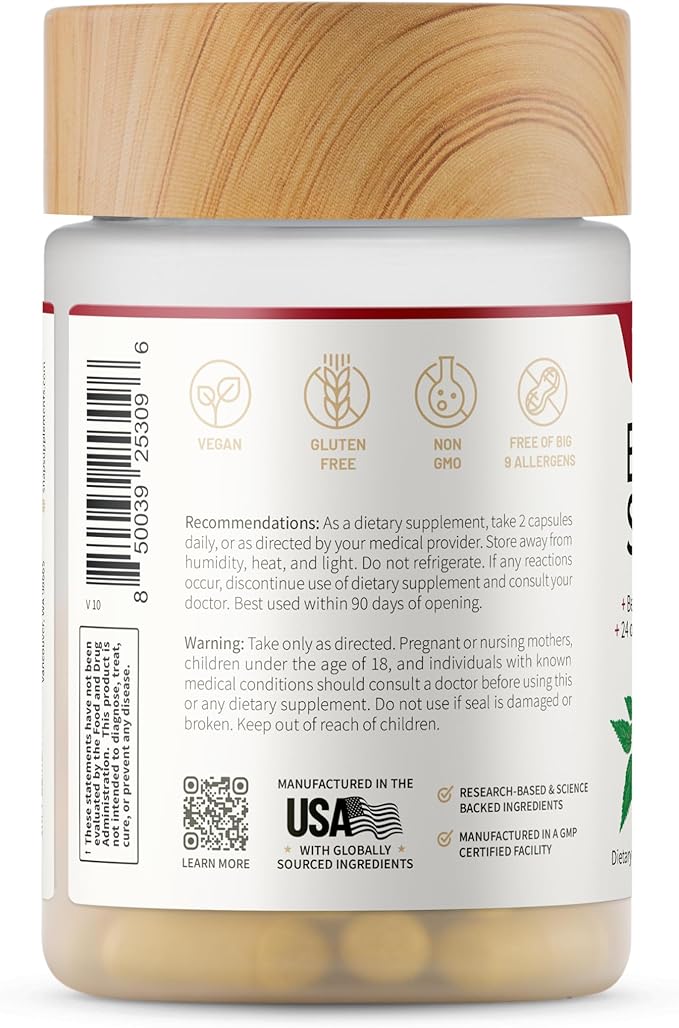Snap Supplements Blood Sugar Blend with Berberine CoQ10 Cinnamon and Gymnema to Support Already Healthy Blood Sugar Metabolic Health and Energy Sugar Free 60 Capsules 3-Pack (Packaging May Vary)