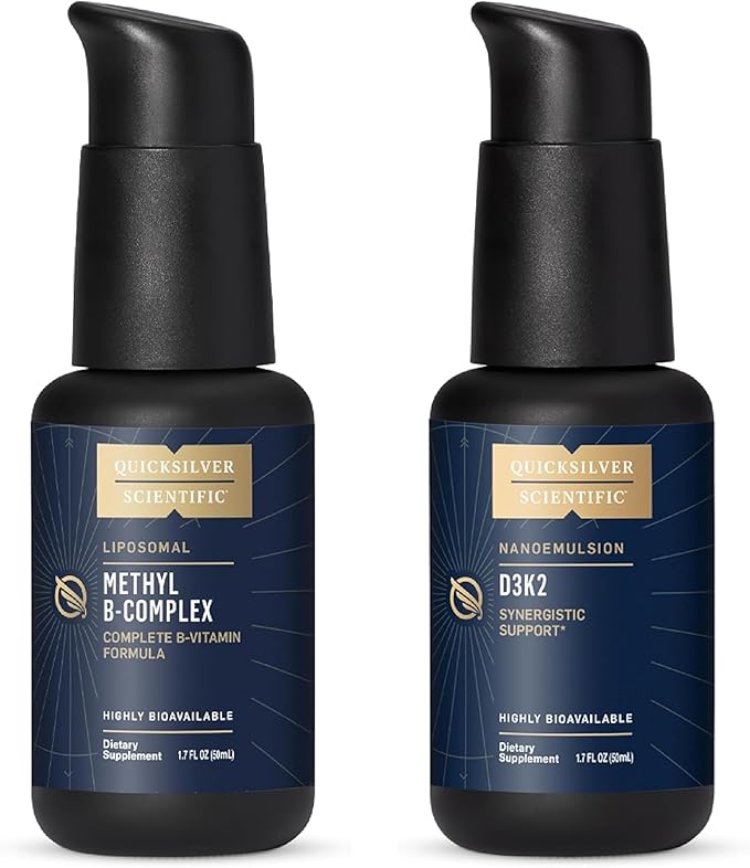 Quicksilver Scientific Methyl B Complex Nanoemulsified D3K2 Bundle (50 ml Each)