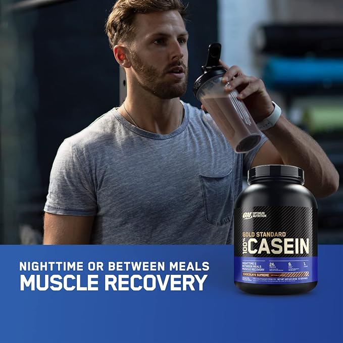 Optimum Nutrition Casein Powder Chocolate Peanut Butter 4 Pound