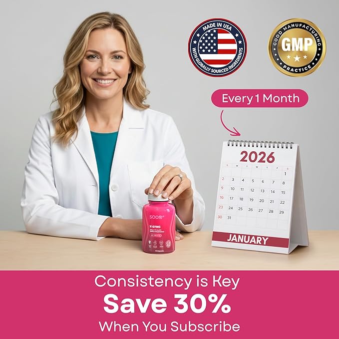 SOON+ Vaginal Probiotics for Women V-Sync Vaginal Probiotic with Lactobacillus Cranberry &amp Prebiotics Support pH Balance for Women Urinary Health Digestive Support 6 Billion CFU 60 Capsules