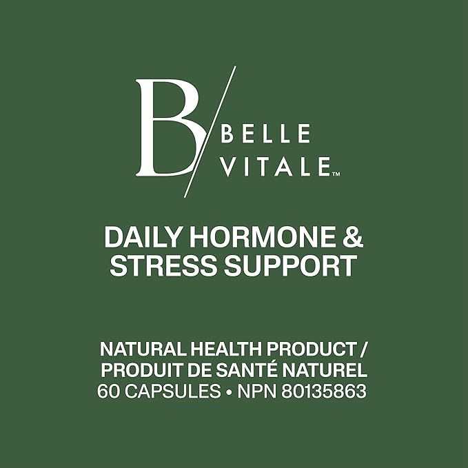 BODi Belle Vitale Daily Hormone &amp Stress Support - Ashwagandha &amp Rhodiola - Helps Combat Stress &amp Supports Healthy Cortisol Levels - Vitamin B12 Help Energy Metabolism &amp Immune Health