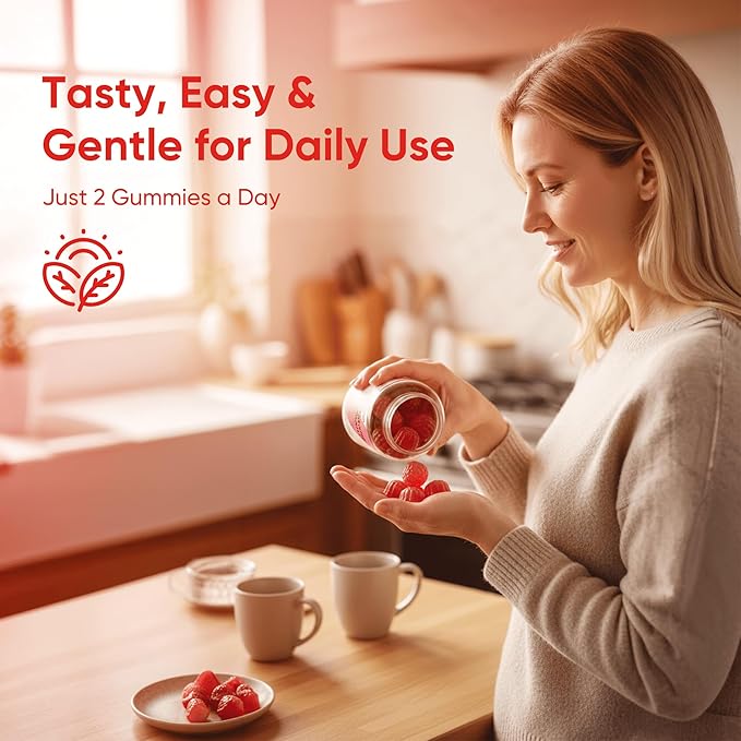 Probiotics for Women Gummies - Multiple Probiotics &amp Red Elm - Supports Gut Flora Feminine Health &amp Immune Function - 60 Active Daily Gummies (3PCS)