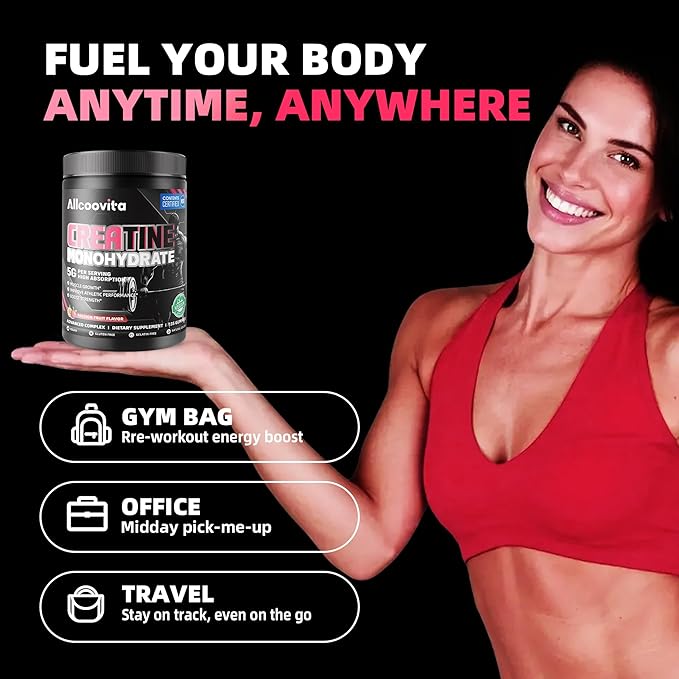 Creatine Monohydrate Gummies for Men &amp Women. Boost FocusStrength and Endurance Anti-Melting Formula Vegan Gluten-Free Non-GMO(Passion Fruit 135 ct)