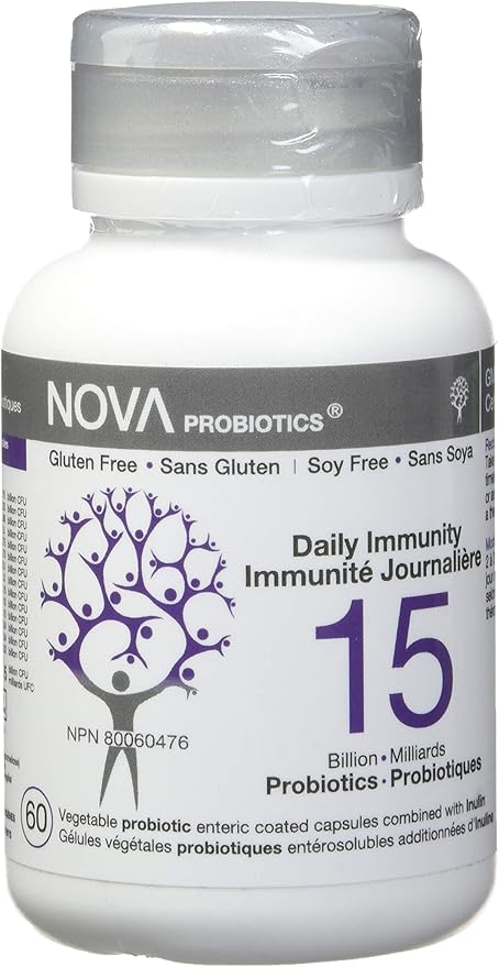 Nova Probiotics Daily Immunity 15 Billion 60 Vcaps