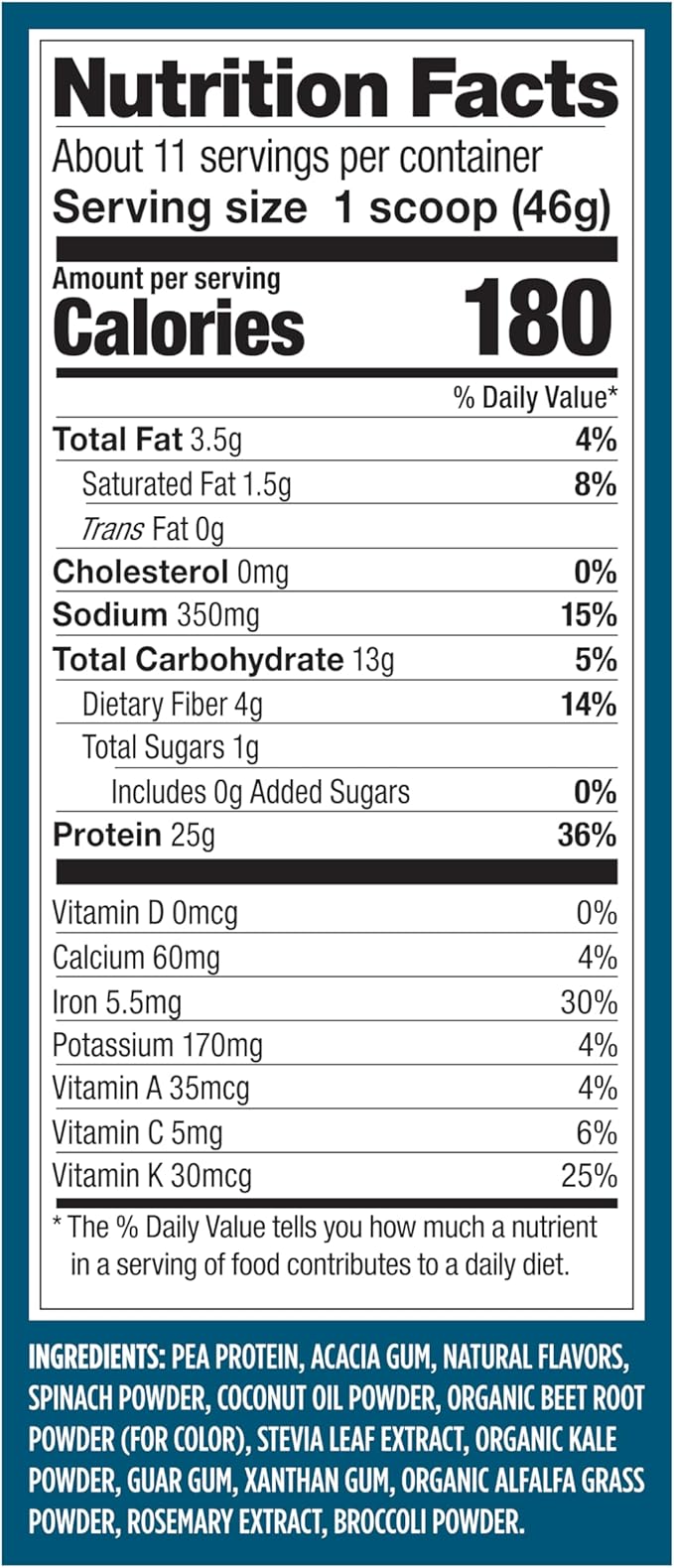 Vega Protein and Greens Protein Powder Mixed Berry (11 Servings) 25g Plant Based Protein Plus Veggies Vegan Non-GMO Pea Protein for Women and Men 1.2lbs