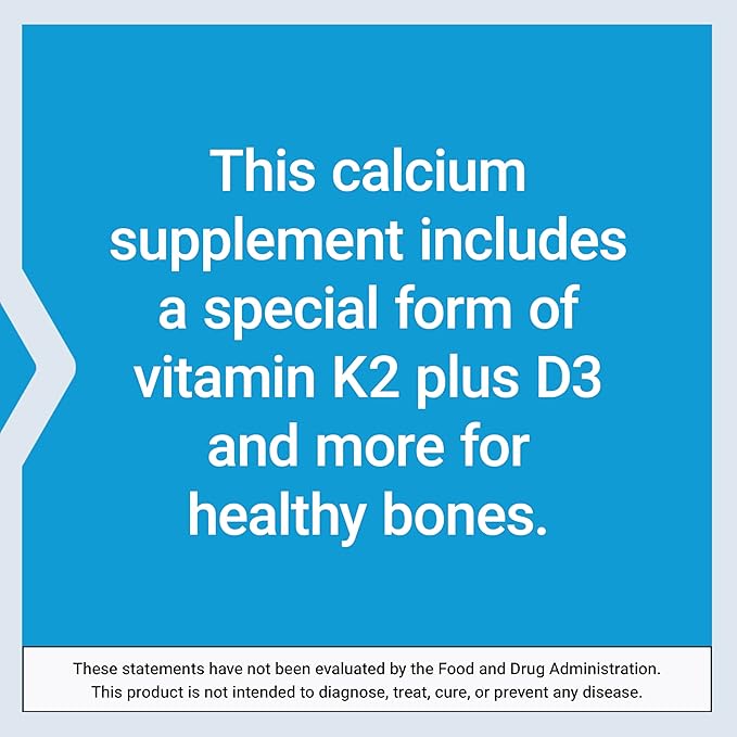 Life Extension Bone Restore Elite Calcium Supplement with Super Potent K2 Calcium Vitamin D3 Magnesium Boron zinc Vitamin K2 for Bone Health Gluten-Free Non-GMO 120 Capsules