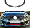 Auto Front SplittersCar Front Bumper LipCar Front Bumper SpoilerCompatible with CLA Class C117 CLA200 260 CLA45 AMG 2013-2015Carbon Fiber Pattern