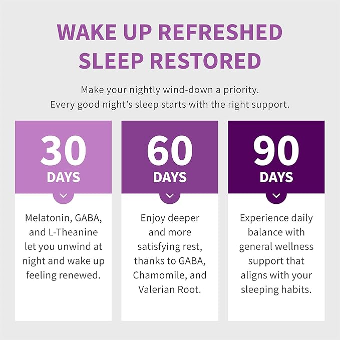 12-in-1 Melatonin Sleep Capsules - Natural Sleep Aids for Adults with Melatonin 5mg and Magnesium Glycinate 500mg Sleep Aid with Ashwagandha L Theanine Valerian Root GABA 5-HTP (90ct Pack of 4)