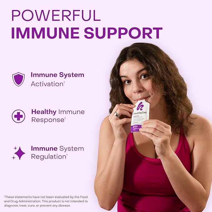 Healthycell Immune Super Boost Supplement + Bioactive Multivitamin for Women &amp Men Bundle