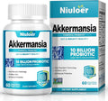 Akkermansia Probiotic Probiotics for Women &amp Men - 10 Billion AFUs + Organic Prebiotics Digestive Gut Immune &amp Overall Health Enhances Gut Digestive Lining Function (60 Capsules 1-Pack)
