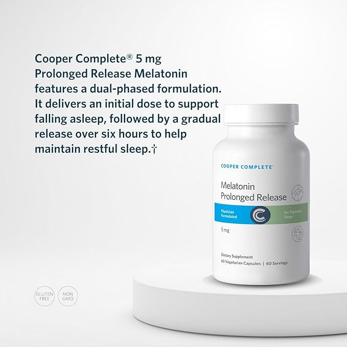 Prolonged Release Melatonin 5mg.Two-Phased delivery releases melatonin quicklythen steadily over six hours.B6 (pyridoxine HCI) and Calcium aid in melatonin biosynthesis 90 Tablets per bottle 2 Pack