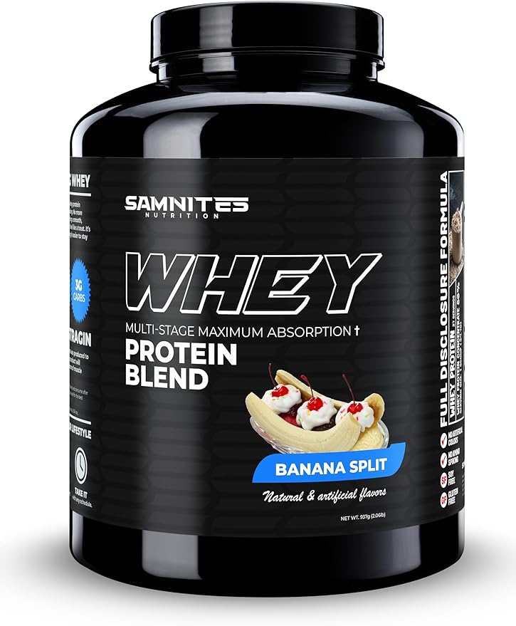 Whey Protein Blend Banana Split Whey: Full-Disclosure Ultra-Delicious Premium Protein