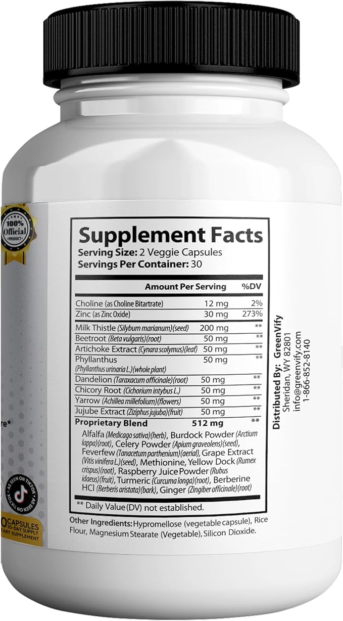 Liver Ultra Gold Extra Strength Supplement 60 Veggie Capsules Natural Liver Support with Milk Thistle Beetroot Artichoke 30 Day Supply (3)