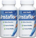 Instaflex Joint Support Supplement for Men and Women - Glucosamine MSM White Willow Turmeric Ginger Cayenne Hyaluronic Acid - 180 Capsules