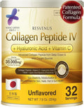 Nano Advanced Hyaluron &amp Marine Collagen Peptide IV Plus Powder – Japanese 6-in-1 Beauty Formula for Skin Hair &amp Nails Hydrolyzed Collagen with Hyaluronic Acid Vitamin C Unflavored 32 Ser