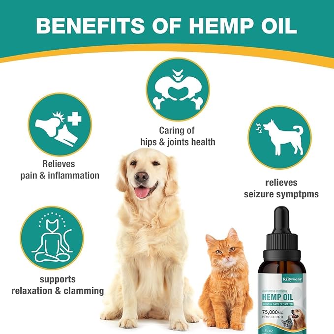 3 Pack Неmр Oil for Dogs &amp Cats- Helps Pets with Аnxiety Pаin Strеss Аrthritis Sеizures Rеlief - Organic Pet Неmр Oil Drops Treats - Skin Нiр Jоint Hеalth