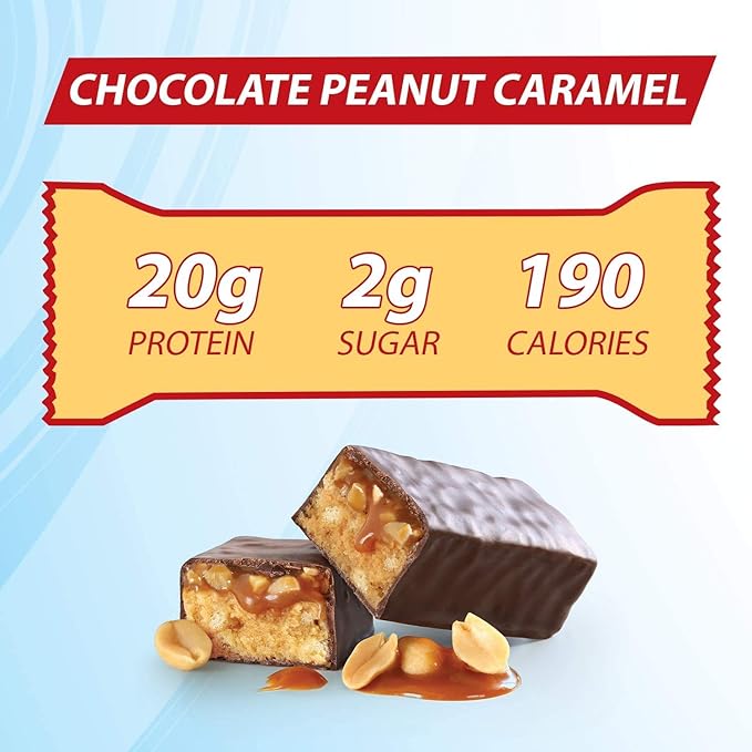 Pure Protein Chocolate Peanut Caramel Protein Bars 1.76 oz 6 Count Pack of 2