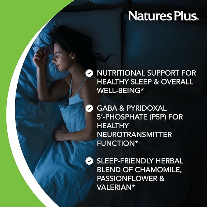 NaturesPlus Rapid &amp Sustained Release - 3 mg Melatonin 60 Bi-Layered Tablets - with Chamomile - Vegetarian Gluten-Free - 60 Servings
