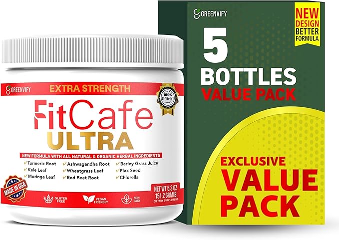 FitCare Ultra Extra Strength Organic Herbal Supplement with Turmeric Ashwagandha Moringa (5)