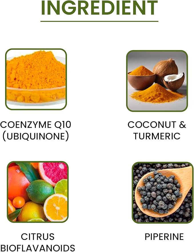 Green Organic Supplements CoQ10 (Ubiquinone) Super 90 VCaps High Absorbable Non-GMO Gluten-Free (Single)