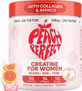 Peach Perfect Creatine Blend for Women – Micronized Creatine Monohydrate with BCAA &amp Collagen for Glute Strength Support – Pink Lemonade – 30 Servings