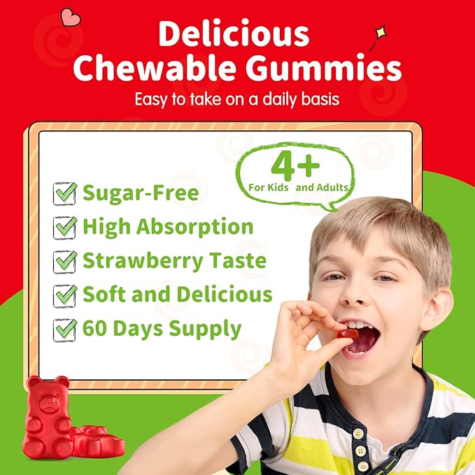 Kids Magnesium Gummies &amp Liquid Magnesium Glycinate Drops for Kids