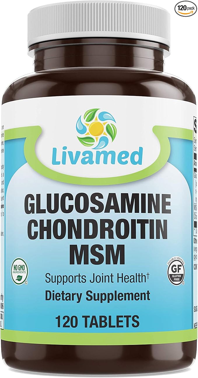 Glucosamine Chondroitin MSM Complete Complex – Joint Support Supplements for Knees Back HIPS &amp Inflammation - Mobility Health Supplement for Pain Aches Soreness &amp Inflammation - 120 Tablet