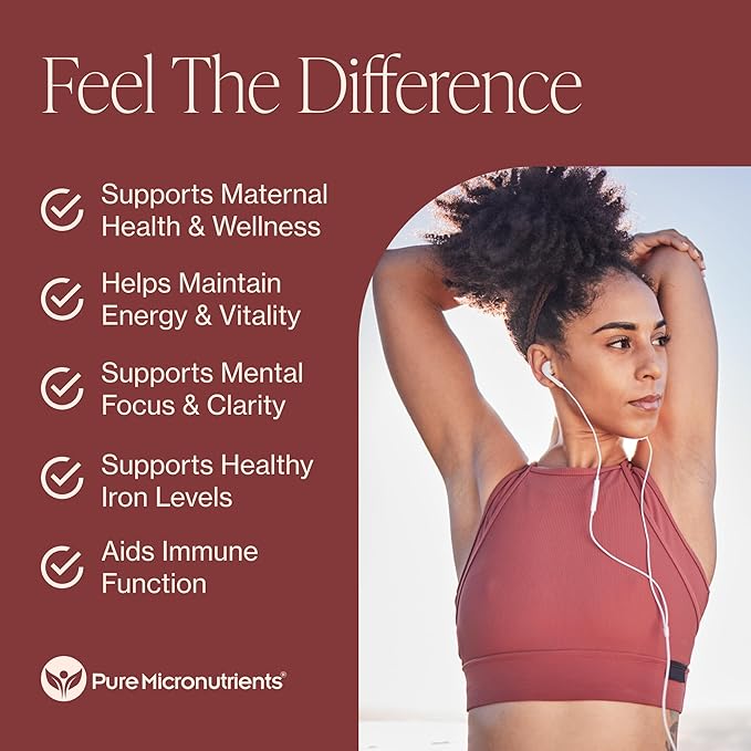 Mood Energy &amp Muscle Bundle - Pure Magnesium Glycinate &amp Iron Plus Supplement - Boost Energy Sleep Immunity &amp Muscle Support Pure Micronutrients