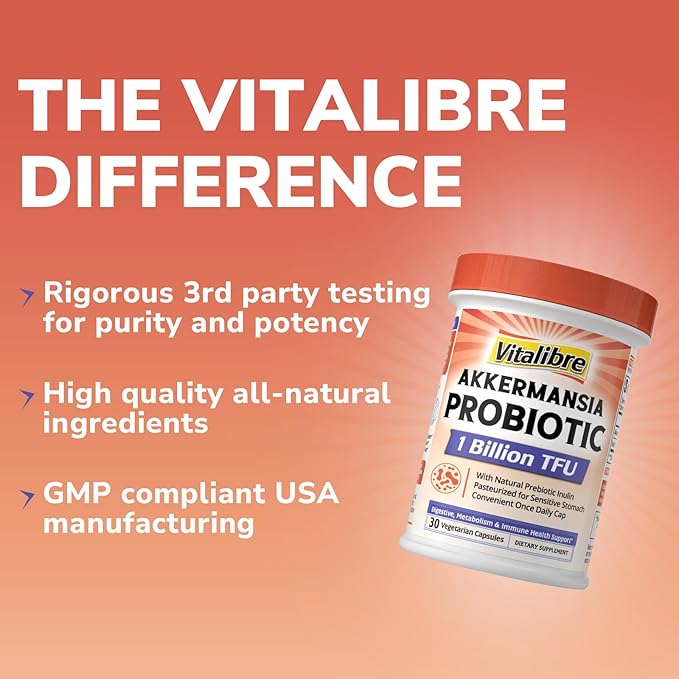 Iron Complex Supplement 60 Capsules &amp Akkermansia Muciniphila Probiotic 1 Billion TFU 30 Capsules