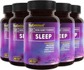 BioEmblem Natural Sleep Aid for Adults with Melatonin Valerian Root Suntheanine &amp More | Healthy Sleep Supplement | Herbal Sleeping Pills | 60 Capsules 5 Pack