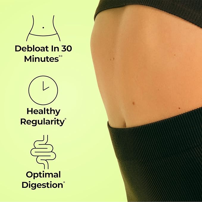 HUM Flatter Me Digestive Enzymes Plus Prebiotics &amp Probiotics Digestive Health Bloating Supplement for Women &amp Men Fast Acting Anti Bloat Pills Multi Enzyme for Debloating Vegan 60 Capsule